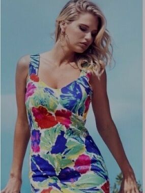 Guess by Marciano Tropical Floral Bodycon Dress - Multicolor
